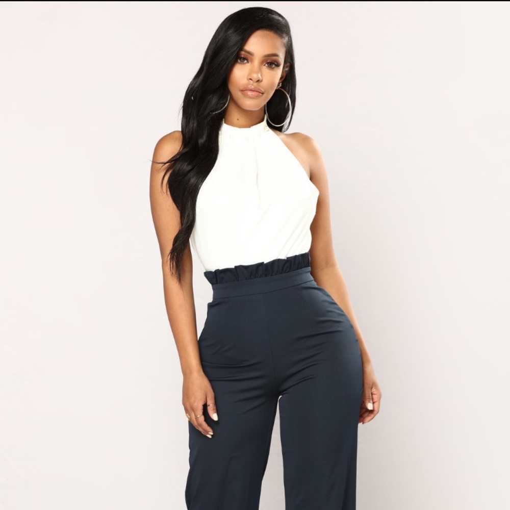 Mother of pearl jumpsuit